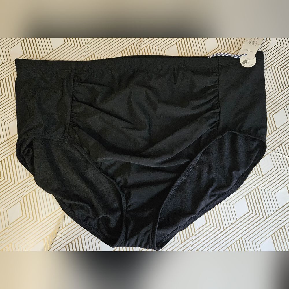 NWT Sonnet Shores Tummy Panel Full Coverage Swim Bottoms Plus Size 22W